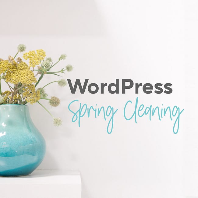 WordPress Spring Cleaning