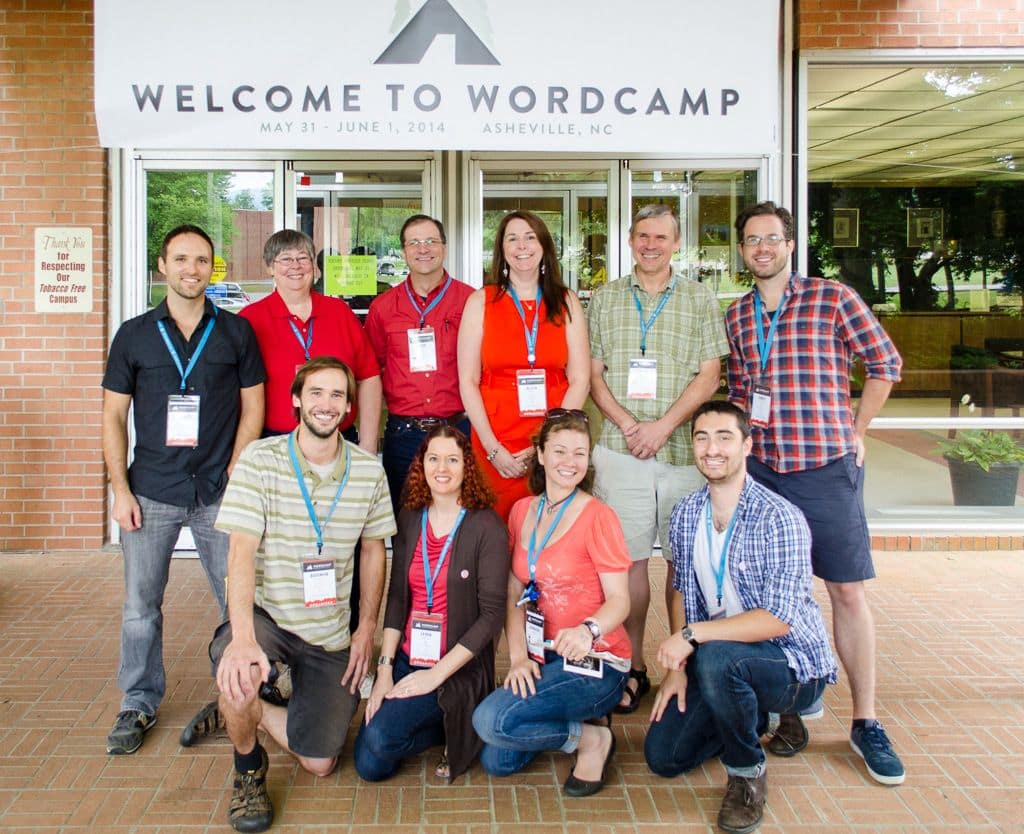 WordCamp Asheville organizers from 2014